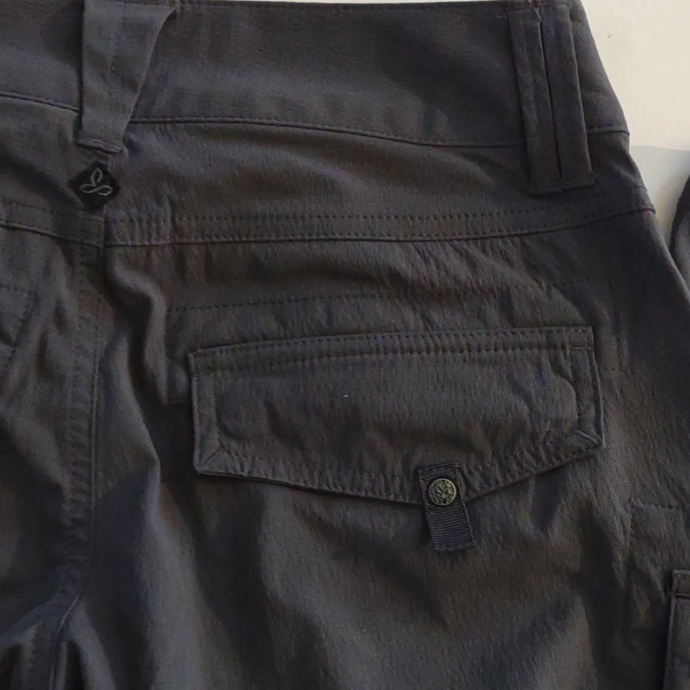 Prana Womens grey outdoor pants with zippers at knees size 0 - Picture 8 of 10
